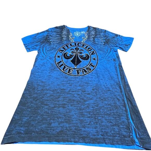 Affliction Live Fast Wings Super tee size l - Picture 1 of 5